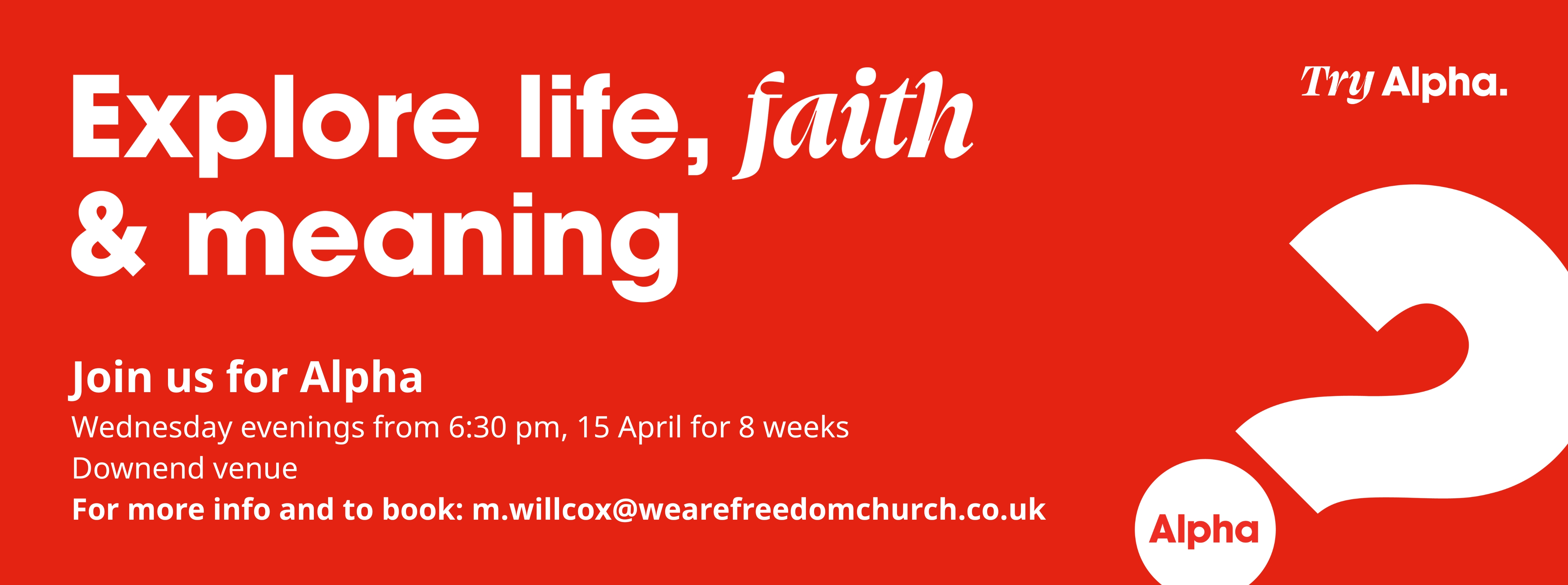 Alpha banner - April 2026